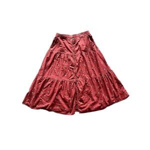 EmbroIdered Orange Size Large Old Navy skirt embellished buttons